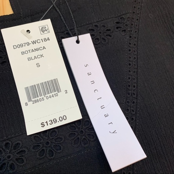 Nwt $139! Sanctuary Eyelet Trimmed Dress, S. - Picture 11 of 16